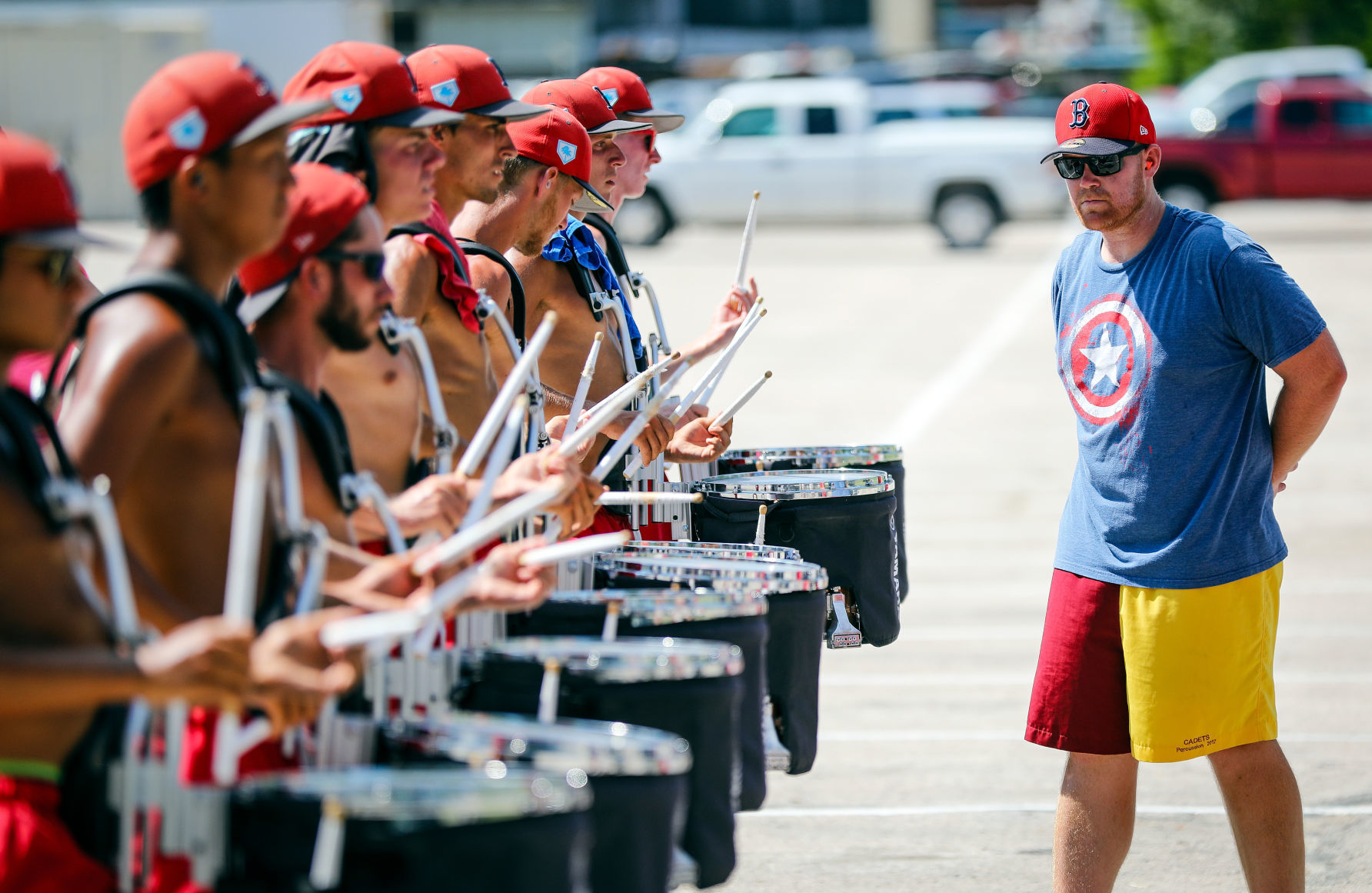 Cadets practicing at Mines